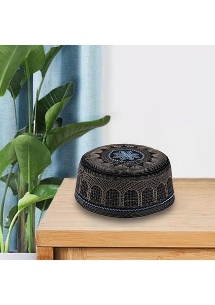 Erkeklerin Şapka El Nakış Rahat Uyum Çoklu Kullanır Mavi (Yurt Dışından) indirimleri