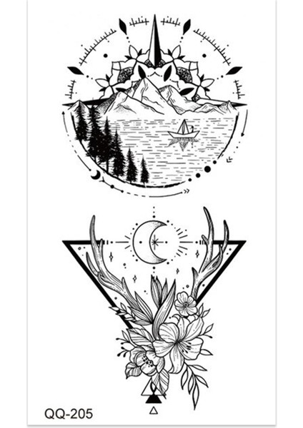 Voyage Minimal Geçici Dövme Tattoo modelleri