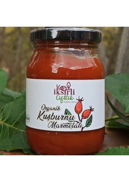 İksirli Çiftlik Organik Kuşburnu Marmelatı 190 G (Organik Elma Suyu Konsantreli)