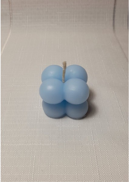 Özel Günlere Kına Nişan Düğün 25 Adet Özel Mini Bubble Mum Nikah Nişan Kına Hediyelik Mavi