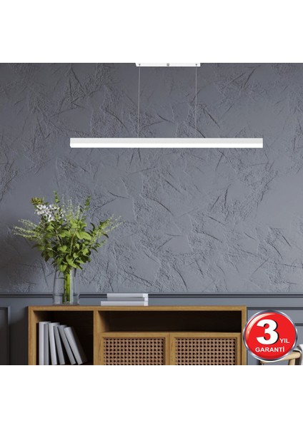 Hegza Lighting Magro 100CM - Ledli Sarkıt Lineer Modern LED Avize, Salon, Mutfak, Masa Üstü Avize