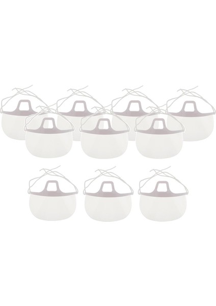 10X Şeffaf Açık Plastik Anti-Fog Ağız Kalkan Restoranı, Otel, Mutfak (Yurt Dışından)