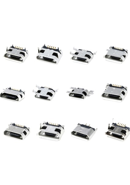 Mikro USB Kadın Soket Konnektörü Yedek USB Konnektörleri Için Telefon 12 Modelleri Her 1 Adet (Yurt Dışından) fiyatları