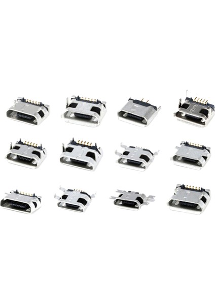 Mikro USB Kadın Soket Konnektörü Yedek USB Konnektörleri Için Telefon 12 Modelleri Her 1 Adet (Yurt Dışından) indirimleri