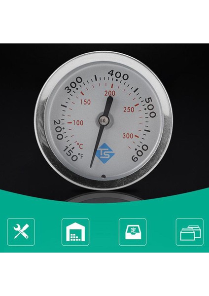 Ocak Barbekü Fırın Termometresi Izgara Kızartma Şefi Sıcaklık Gösterge Çift Ölç (Yurt Dışından) fiyatları