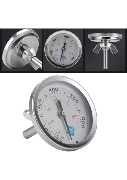 Ocak Barbekü Fırın Termometresi Izgara Kızartma Şefi Sıcaklık Gösterge Çift Ölç (Yurt Dışından) fırsatları