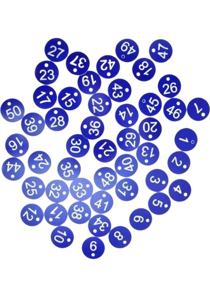 100X Protable Numarası Tag Numarası 1-100 Otel Depo Yurdu Tuşları Için Mavi + Beyaz Kelime (Yurt Dışından) fiyatları