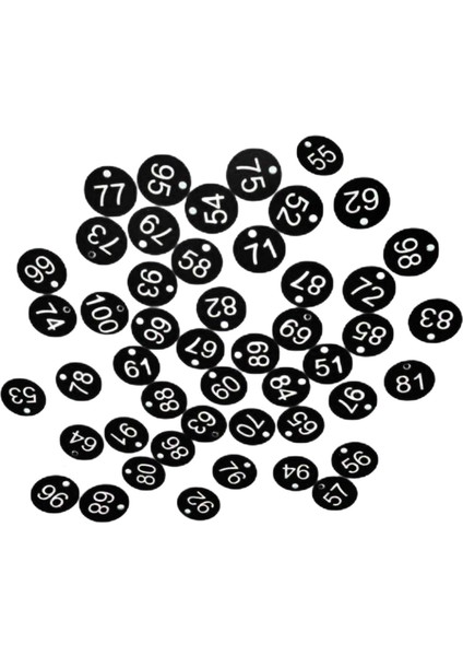 100X Protable Numarası Tag Numarası 1-100 Otel Depo Yurdu Tuşları Siyah + Beyaz Kelime (Yurt Dışından) modelleri