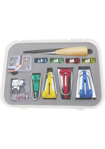 Önyargı Bant Maker Kitleri Tüm 5 Boyutlar 6mm 9mm 12MM 18MM 25MM Bağlayıcı Klipler Ahl Quilter ' (Yurt Dışından)