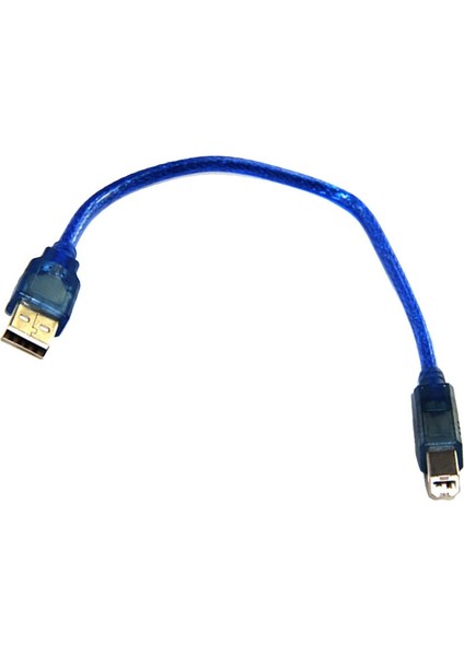 Yüksek Hızlı Yazıcı Veri Kablosu USB 2.0 Mavi Için Erkekten Erkekten Erkek (Yurt Dışından)