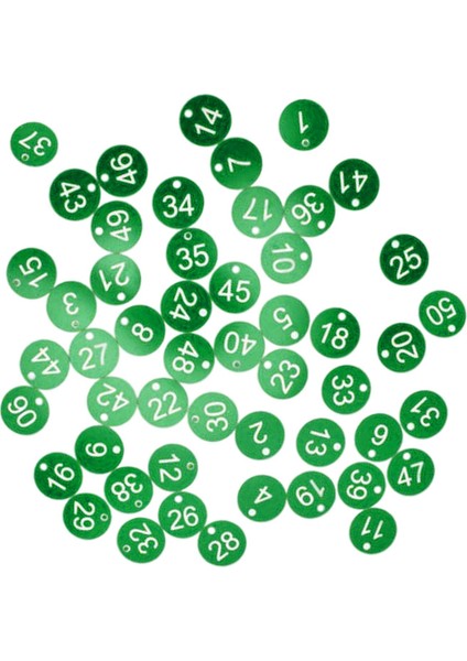 100X Protable Numarası Tag Numarası 1-100 Otel Depo Yurdu Tuşları Yeşil (Yurt Dışından) indirimleri