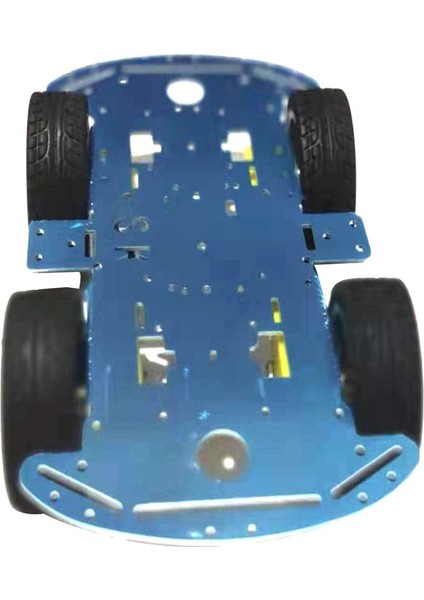 Araba 4WD Şasi Kiti Motorlu Dıy Alaşım Plakası Teen Toy Hediyeleri (Yurt Dışından)