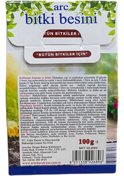 Tüm Bitkiler Için Katı Bitki Besini fiyatları