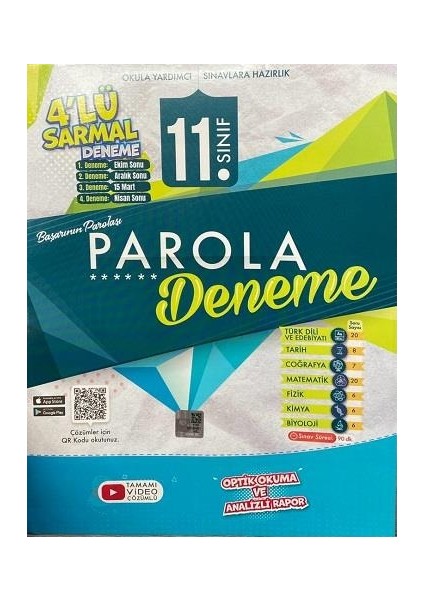 11. Sınıf Sarmal 4 Lü Deneme Iletişim