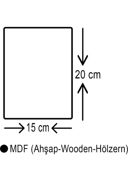 Zeron Tasarım Markalar Baskılı Spiralli Ahşap Kapaklı Defter 15X20 cm DFT3599