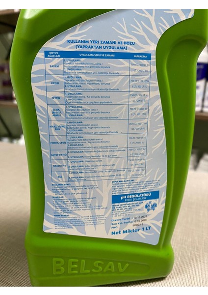 Bordomix 1LT (pH regülatörü) Yeni Ambalaj modelleri