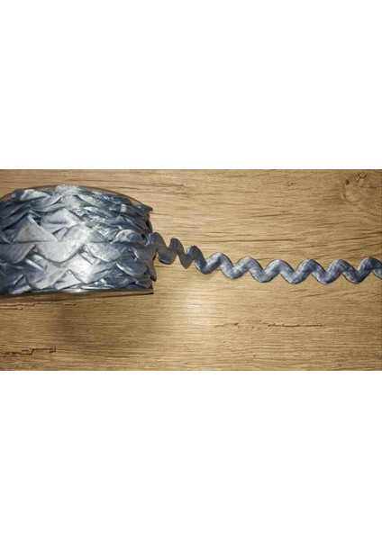 Kurdele Saten Zigzag Bebe Mavi 20 mt