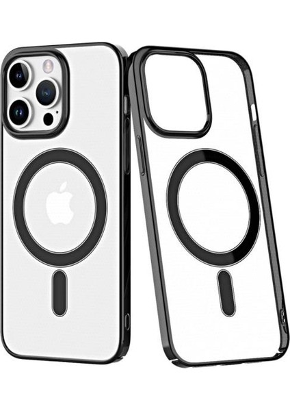 Apple iPhone 14 Pro Max Kılıf Magsafe Sararmaz Şeffaf Mika Kapak