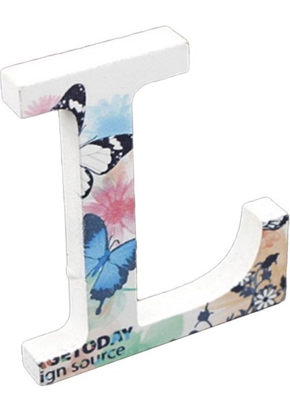 Kelebek Baskı Ahşap Alfabe Etters Bağımsız Kelimeler Süslemeleri Craft - L (Yurt Dışından) indirimleri