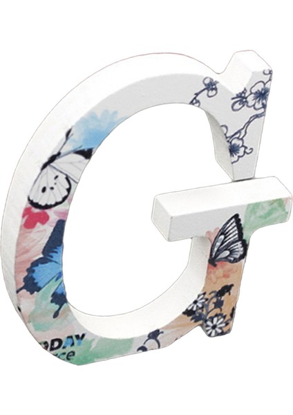 Ahşap Alfabe Zanaat Harfler Plak Ev Düğün Kreş Parti Dekorasyon G (Yurt Dışından)