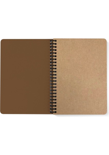 Zeron Tasarım Istanbul Baskılı Spiralli Ahşap Kapaklı Defter 15X20 cm DFT5565