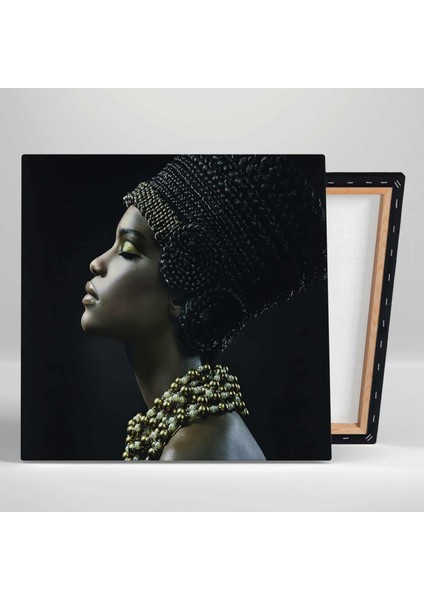 Mısır Firavunu Altın Takılı Kleopatra Kanvas Tablo fiyatları