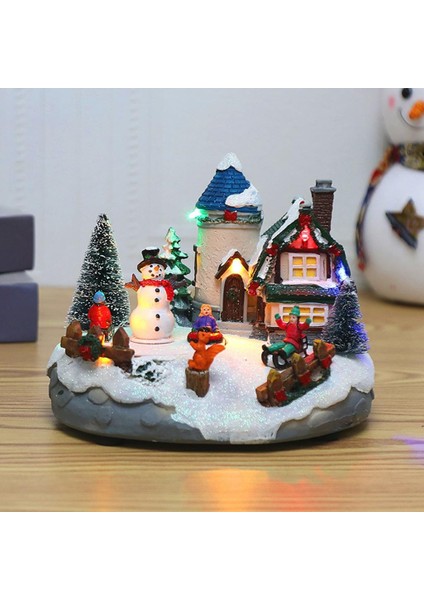Reçine Noel Köyü Evler Hediyeler Zanaat Kış Kapalı Noel Partisi Çocuklar Için B (Yurt Dışından)