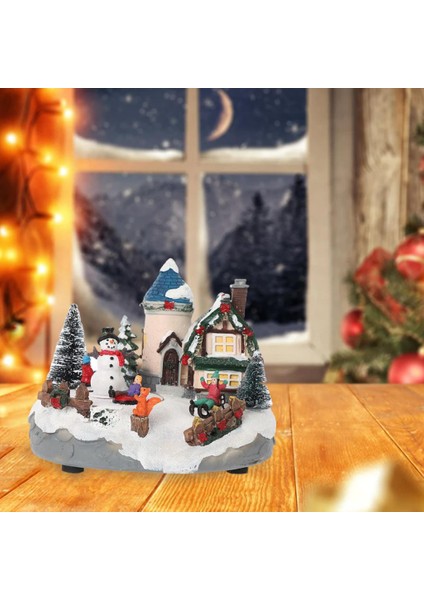 Reçine Noel Köyü Evler Hediyeler Zanaat Kış Kapalı Noel Partisi Çocuklar Için B (Yurt Dışından)