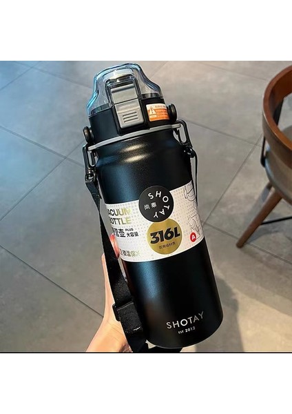 Simple Large Capacity Thermos Water Bottle With Straw Stainless Steel Vacuum Flask Outdoor Sports Fitness Tumbler Insulated Cup (Yurt Dışından) modelleri