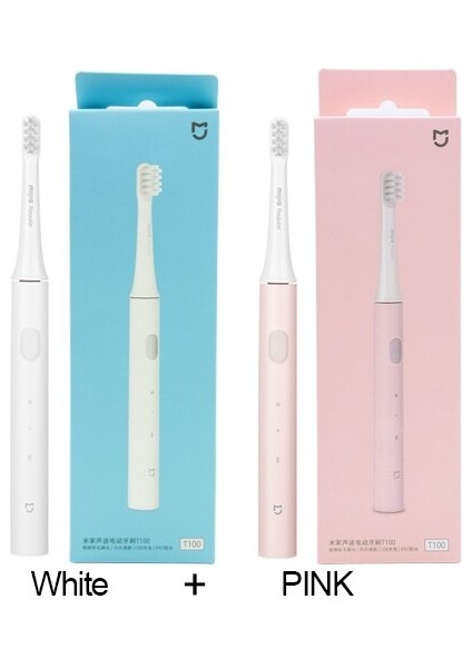 Mijia T100 USB Şarj Sonic Elektrikli Diş Fırçası Sonic Su Geçirmez Yedek Ipx7 Başlıkları (Yurt Dışından)