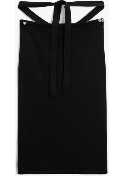 Taş Detaylı Midi Boy Kalem Etek fırsatları