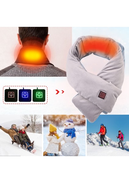 Isıtma Eşarp USB Kışın Sıcak Servikal Elektrik Eşarp (Yurt Dışından)