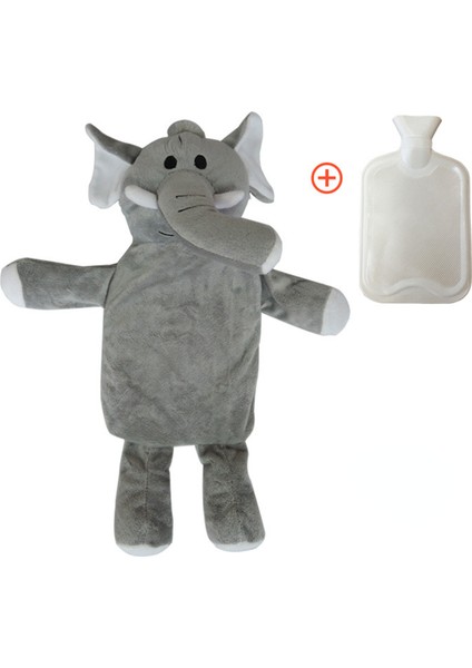 Kış Sıcak Su Şişesi Peluş Yumuşak Kauçuk Hayvan Şeklinde Peluş Isıtma Pedi (Yurt Dışından)