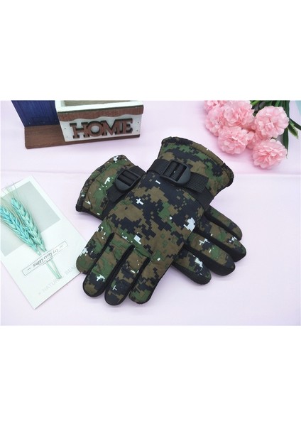 Çocuk Eldivenleri Polar Sıcak Kamuflaj Eldivenleri Moda Kalınlaşma Kayak Açık Eklemler (Yurt Dışından) modelleri