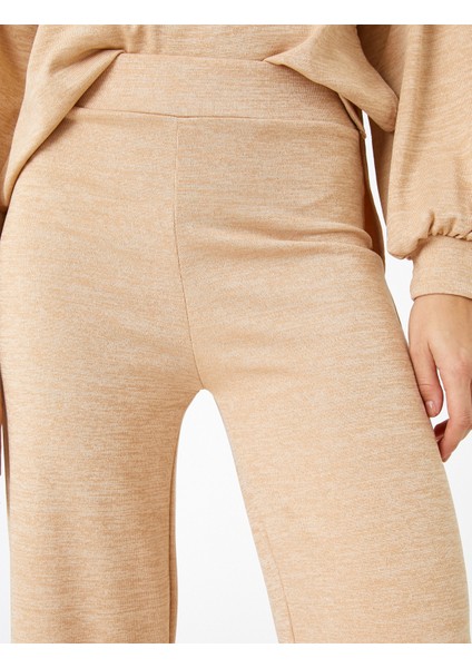 Yırtmaçlı Pantolon Beli Lastikli