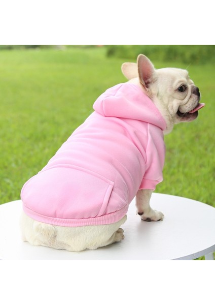 Köpek Giysileri Kış Evcil Hayvan Kapüşonlu Bulldog Chihuahua Giyim Evcil Hayvan Malzemeleri (Yurt Dışından)
