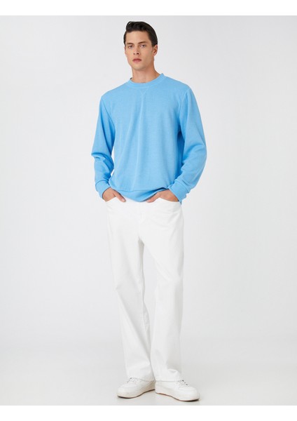 Basic Melange Sweater Crew Neck
