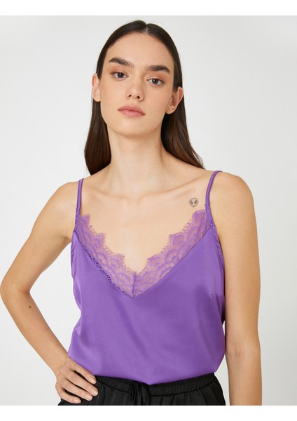 Saten Pijama Üstü Atlet İnce Askılı Dantelli fiyatları