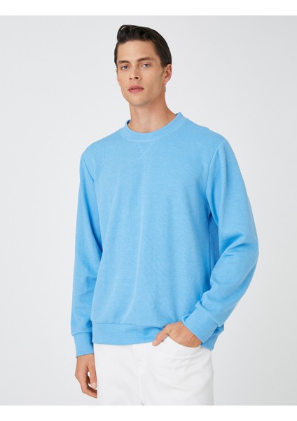 Basic Melange Sweater Crew Neck modelleri