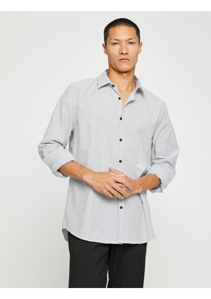 Spor Gömlek Slim Fit Klasik Yaka Uzun Kollu Non Iron fiyatları