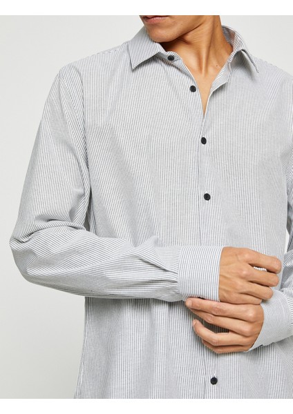 Spor Gömlek Slim Fit Klasik Yaka Uzun Kollu Non Iron indirimleri
