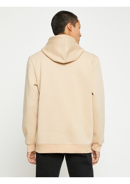 Ayı Baskılı Kapşonlu Sweatshirt Şardonlu fırsatları