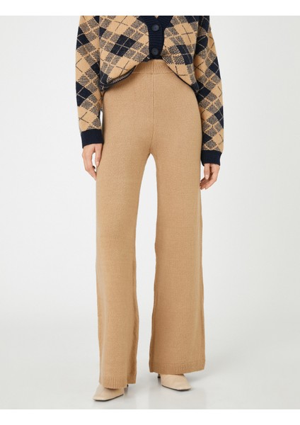 Triko Pantolon Bol Paça Beli Lastikli modelleri