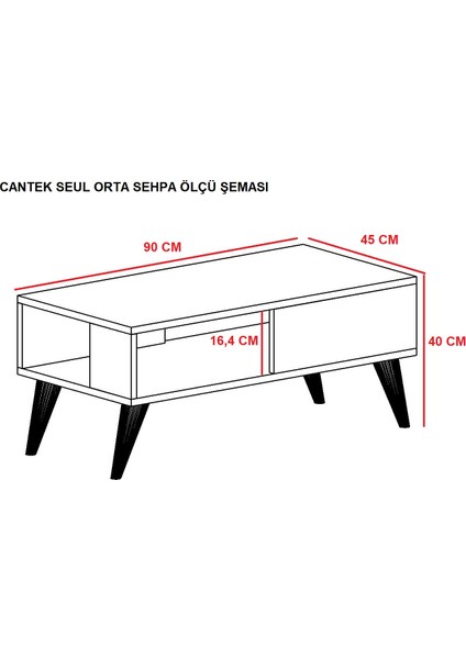 Hilda Raflı Orta Sehpa Mermer-Beyaz