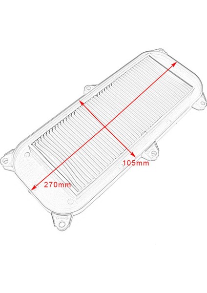 Motosiklet Hava Filtresi Scooter 125 S 08-11 Acc Için Uygun (Yurt Dışından)