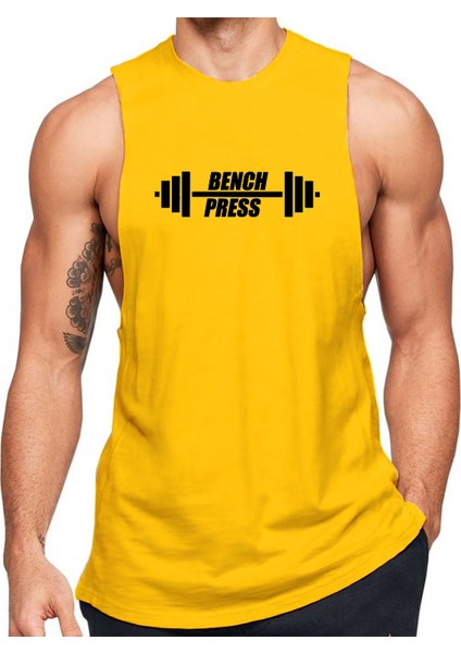 Bench Press Baskılı Sıfır Kol Fitness Atleti