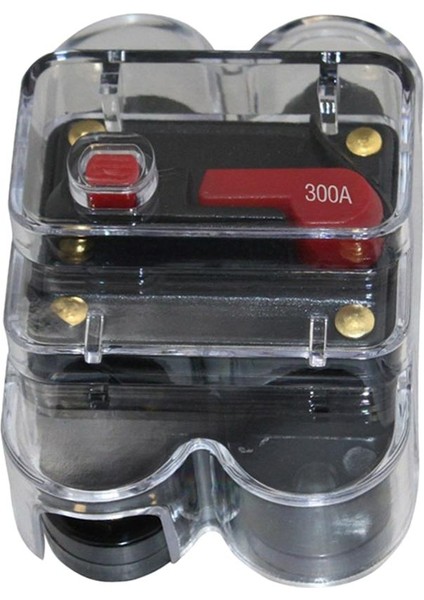 12V A V Sistemi Için Araba Stereo Ses Devre Kesici Sigortası Siyah 300A (Yurt Dışından)