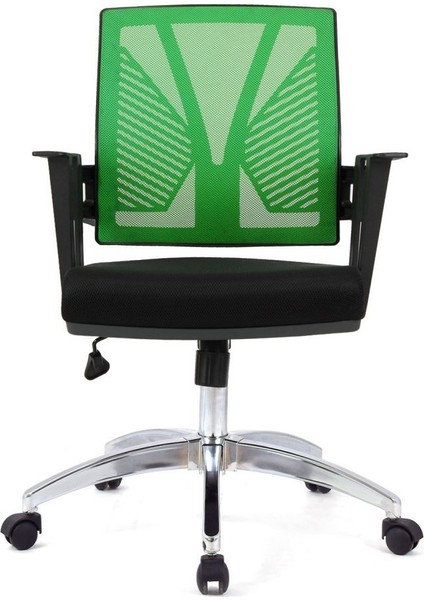 Koltuk Stilim Savona Yeşil Fileli Krom Çalışma Koltuğu Ofis Koltuğu