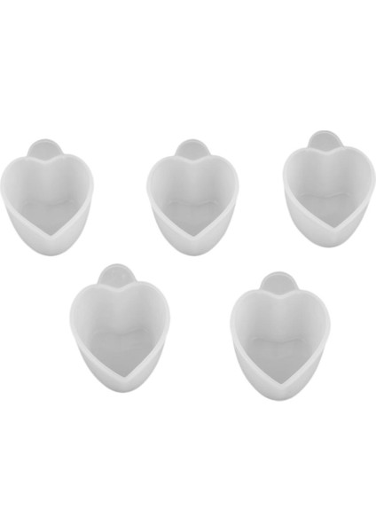 5pcs Silikon Sıvı Ölçüm Kupası Tutkal Reçine Karıştırma Aracı Dıy Takı Yapımı (Yurt Dışından)