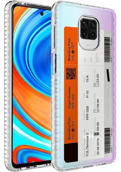 Xiaomi Redmi Note 9s Kılıf Airbag Kenarlı Renkli Desenli Elegans Silikon
